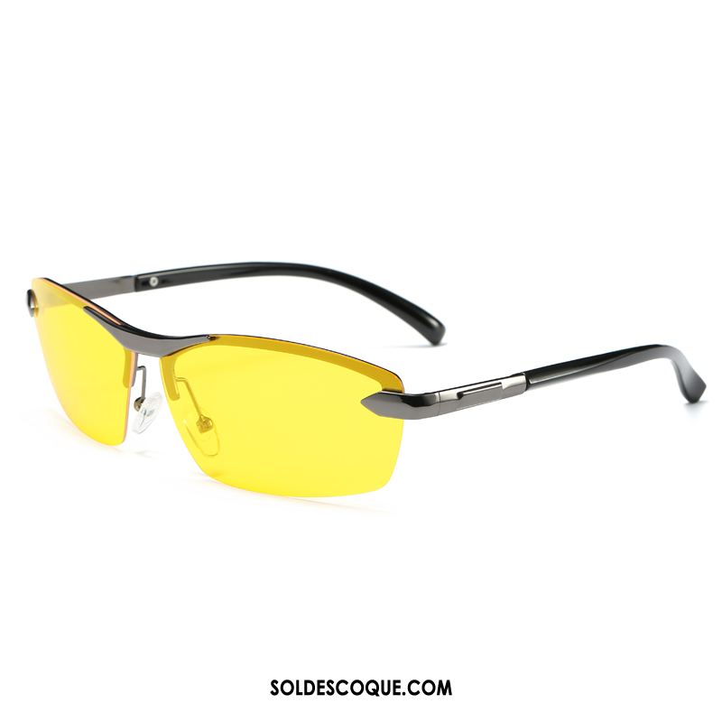 Lunettes De Soleil Homme Conduire Femme Bleu Chauffeur Polarisant Pas Cher