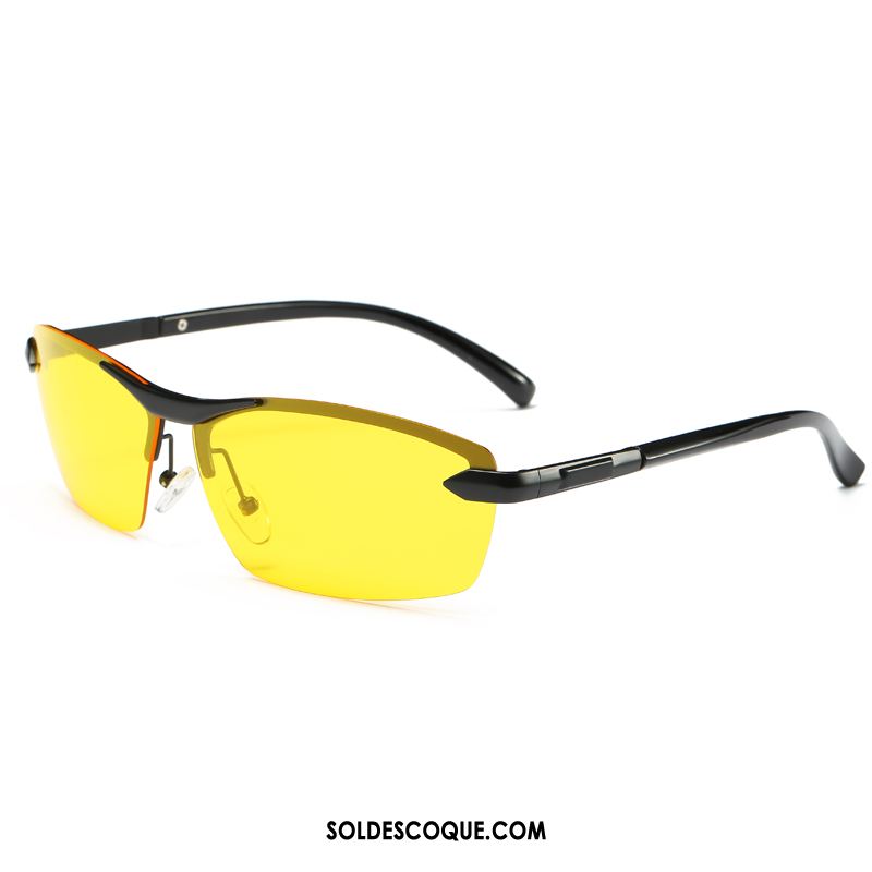 Lunettes De Soleil Homme Conduire Femme Bleu Chauffeur Polarisant Pas Cher