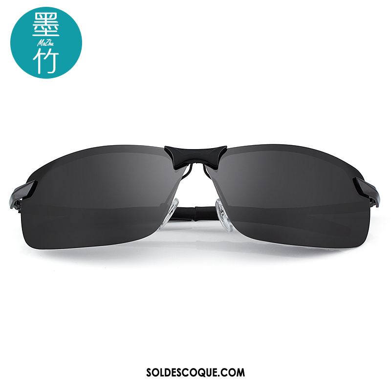 Lunettes De Soleil Homme Conduire Magnésium D'aluminium Tendance Bleu Chauffeur Pas Cher