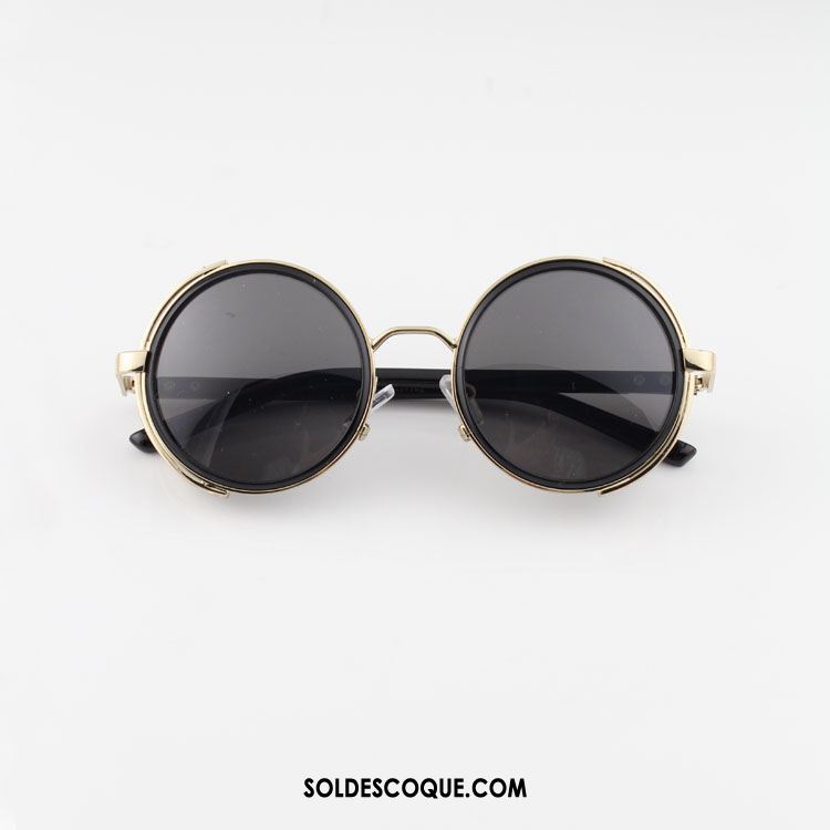 Lunettes De Soleil Homme Femme Célébrité Rétro Rond Tendance Soldes