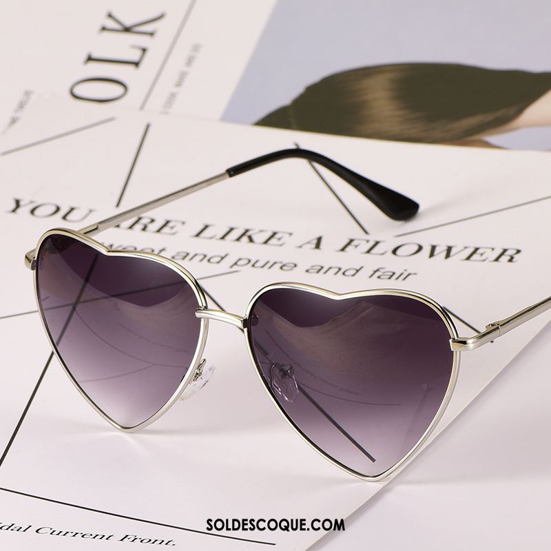 Lunettes De Soleil Homme Femme En Forme De Coeur Bleu Cœur Transparent En Vente