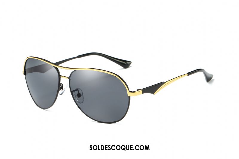 Lunettes De Soleil Homme Femme Noir Conduire Aviateur Personnalité Pas Cher