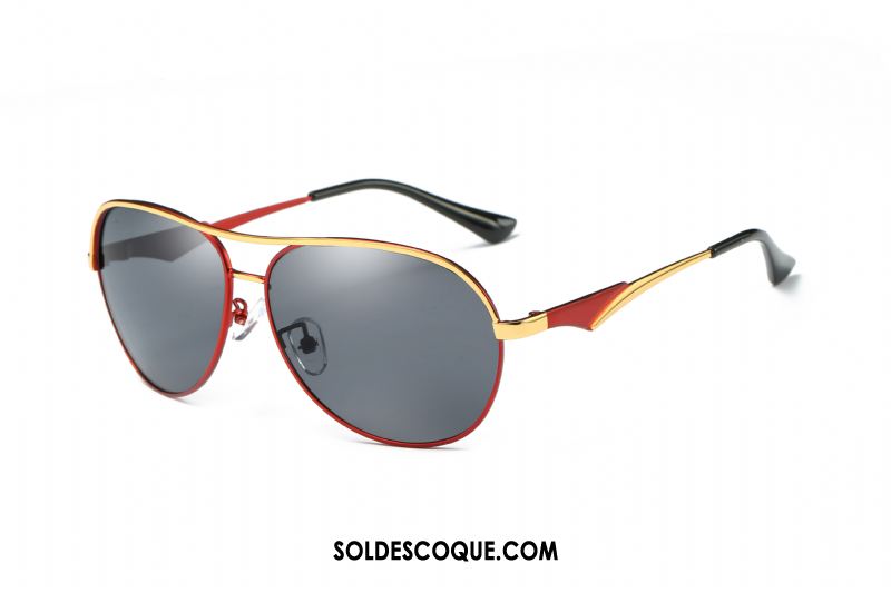 Lunettes De Soleil Homme Femme Noir Conduire Aviateur Personnalité Pas Cher