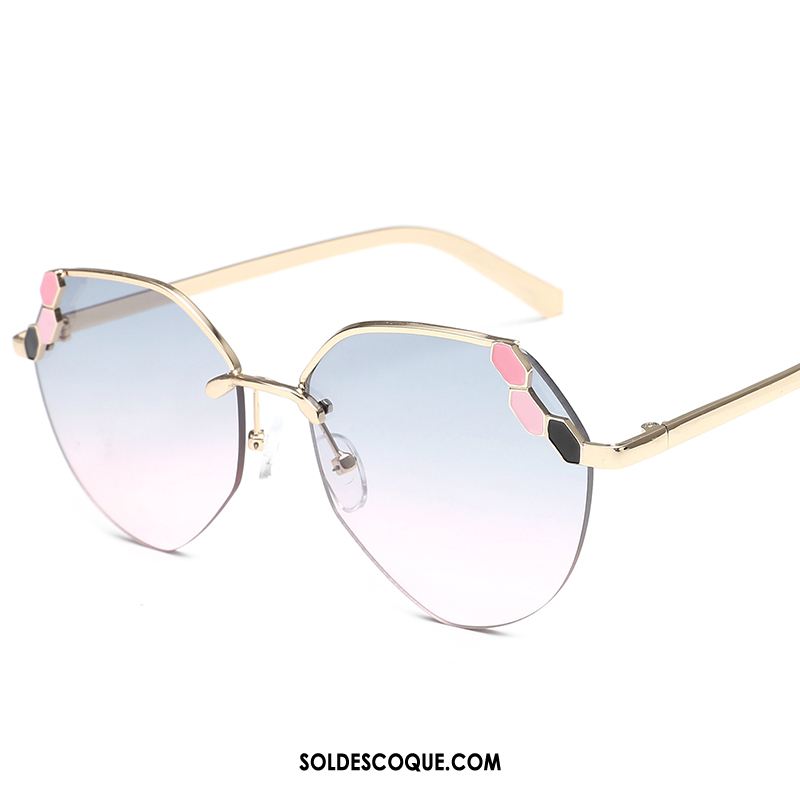 Lunettes De Soleil Homme Le Nouveau Amoureux Personnalité Femme Bleu Soldes