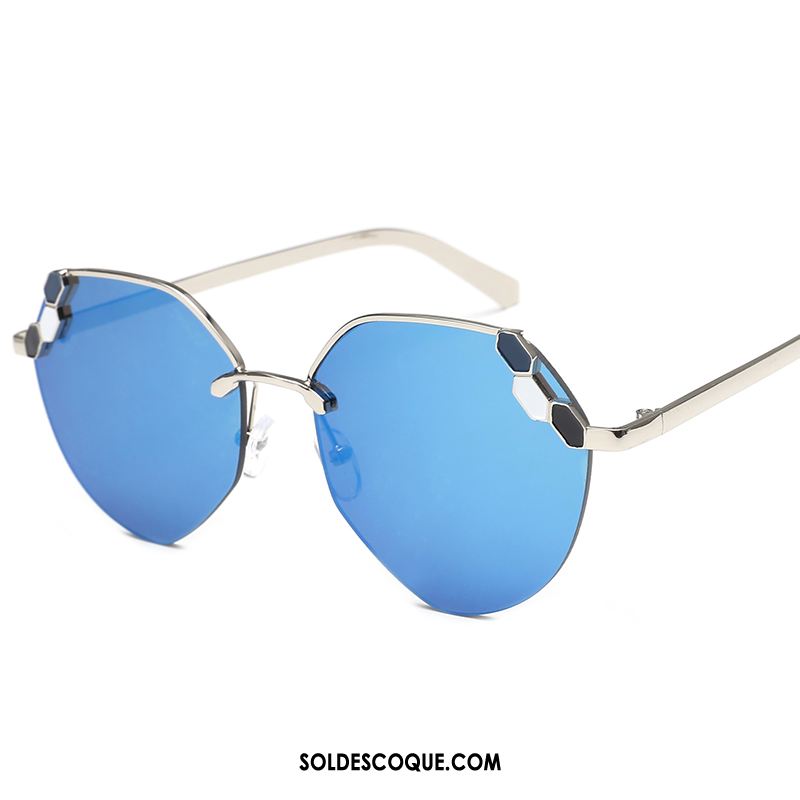 Lunettes De Soleil Homme Le Nouveau Amoureux Personnalité Femme Bleu Soldes