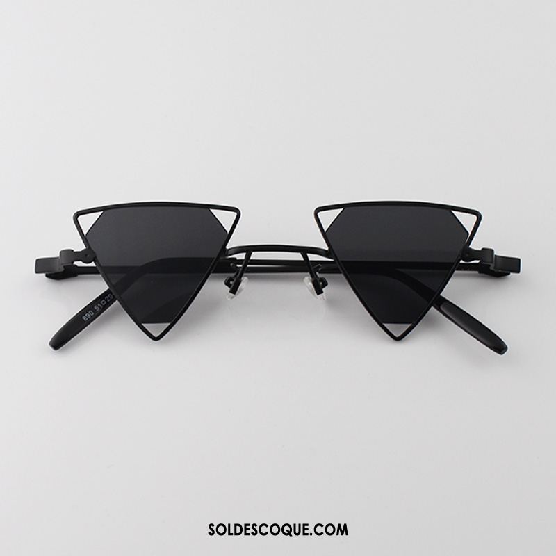 Lunettes De Soleil Homme Métal Tendance Rétro Triangle Montrer Pas Cher