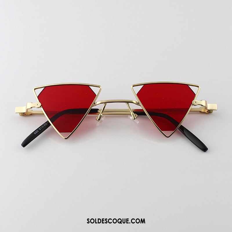 Lunettes De Soleil Homme Métal Tendance Rétro Triangle Montrer Pas Cher