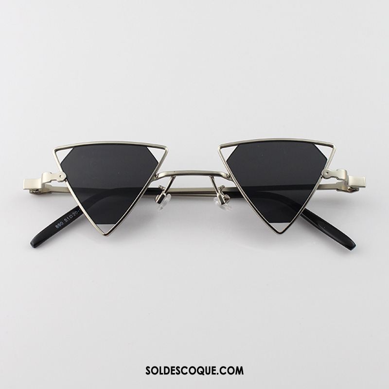 Lunettes De Soleil Homme Métal Tendance Rétro Triangle Montrer Pas Cher