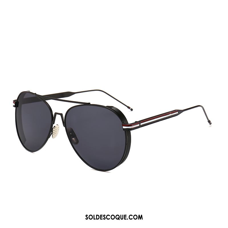 Lunettes De Soleil Homme Noir Gros Conduire Aviateur Tendance En Vente