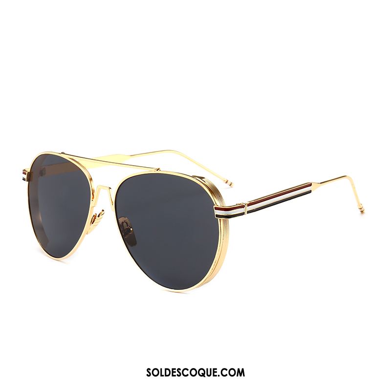 Lunettes De Soleil Homme Noir Gros Conduire Aviateur Tendance En Vente