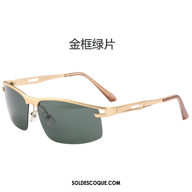 Lunettes De Soleil Homme Personnalité Rétro Conduire Chauffeur Confortable Pas Cher