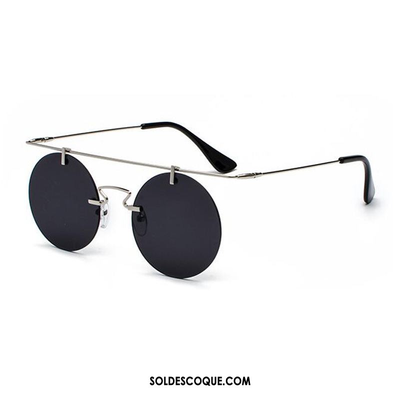 Lunettes De Soleil Homme Rond Le Nouveau Super Léger Rouge Petit Soldes