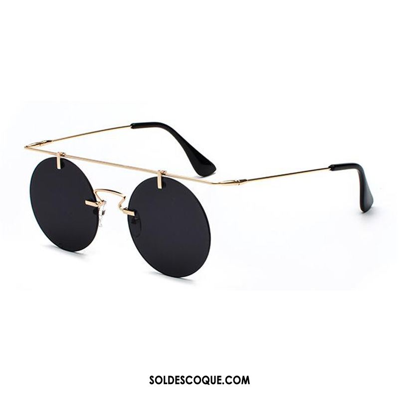 Lunettes De Soleil Homme Rond Le Nouveau Super Léger Rouge Petit Soldes