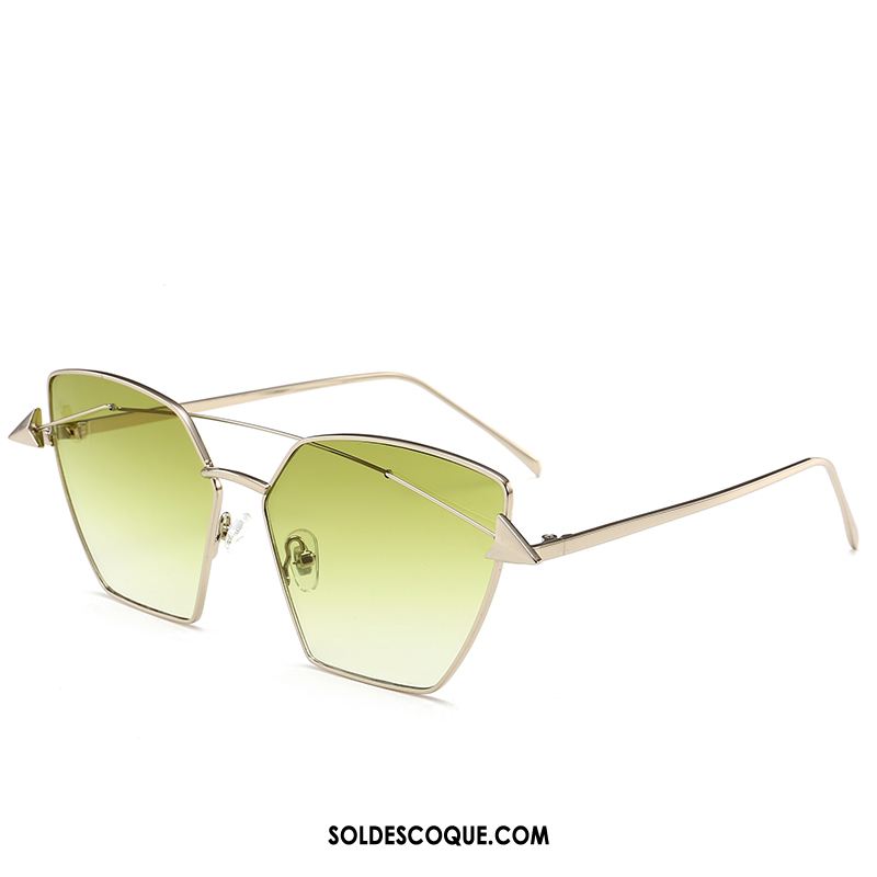 Lunettes De Soleil Homme Rouge Personnalité Vert All-match Mode En Ligne