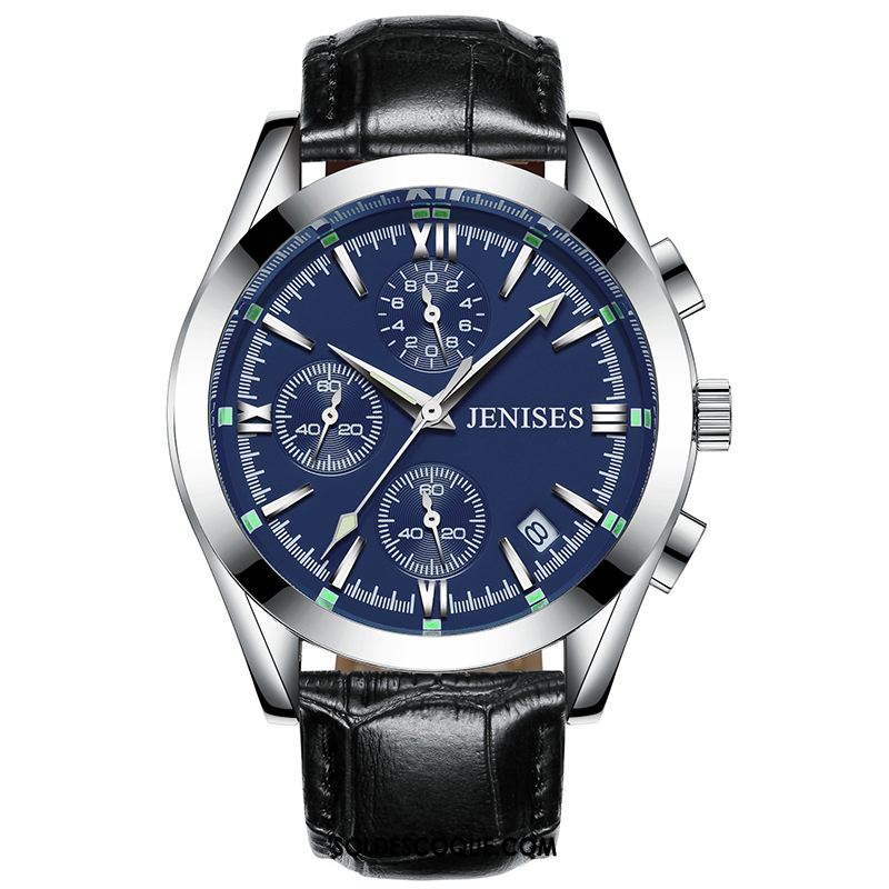 Montre Homme Authentique Lumineux Montre À Bracelet Mode Tendance France