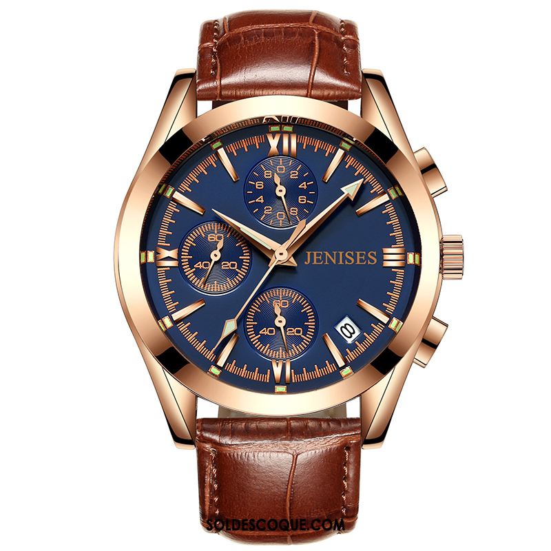 Montre Homme Authentique Lumineux Montre À Bracelet Mode Tendance France