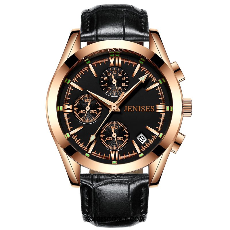 Montre Homme Authentique Lumineux Montre À Bracelet Mode Tendance France