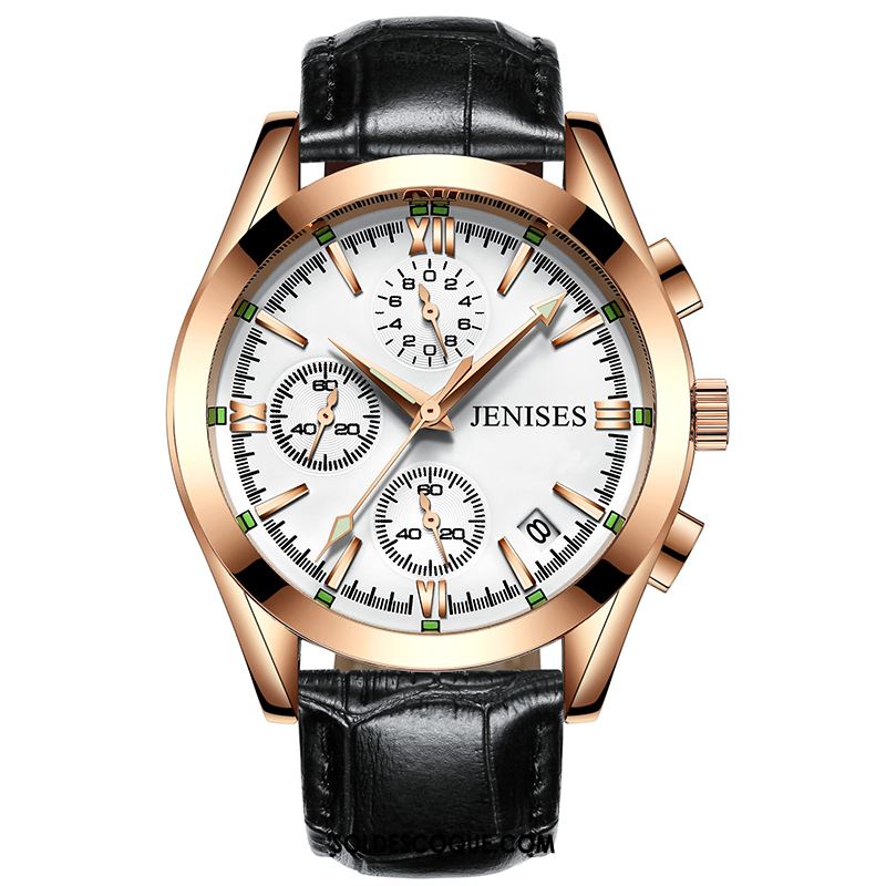 Montre Homme Authentique Lumineux Montre À Bracelet Mode Tendance France