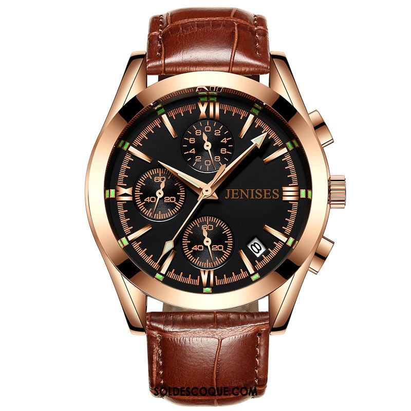 Montre Homme Authentique Lumineux Montre À Bracelet Mode Tendance France