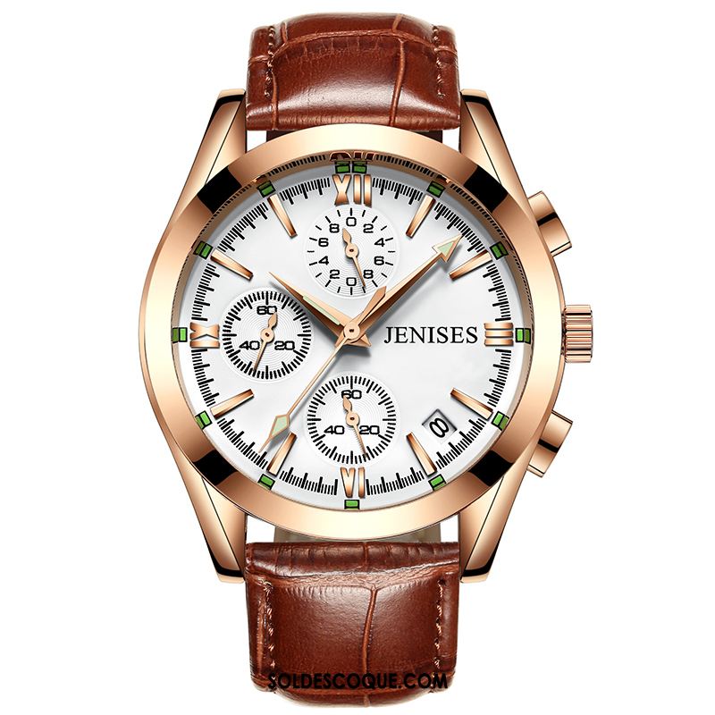 Montre Homme Authentique Lumineux Montre À Bracelet Mode Tendance France