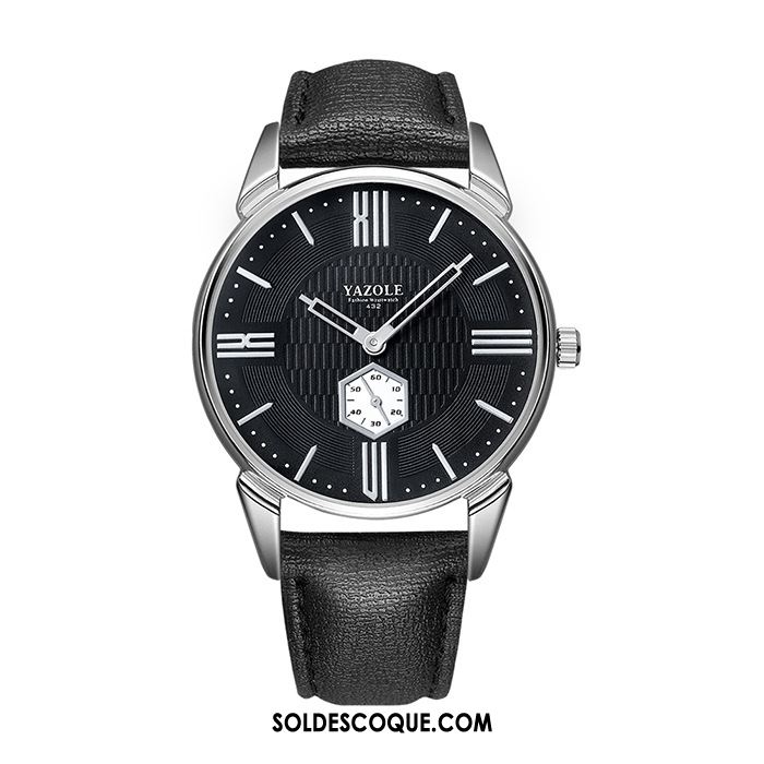 Montre Homme Blanc Étudiant Haut Grade Mode Montre À Quartz France