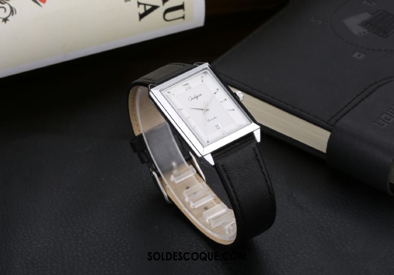 Montre Homme Cuir Véritable Femme Ceinture Authentique Carré En Ligne