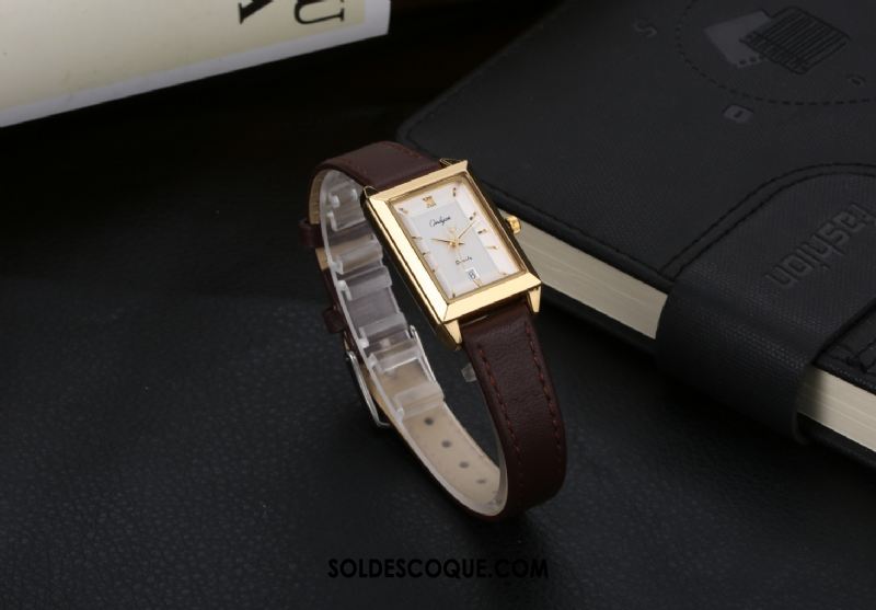 Montre Homme Cuir Véritable Femme Ceinture Authentique Carré En Ligne