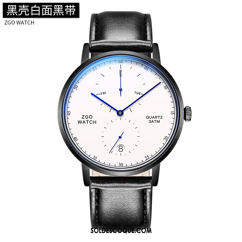 Montre Homme Loisir Mode Noir Le Nouveau Ceinture En Vente