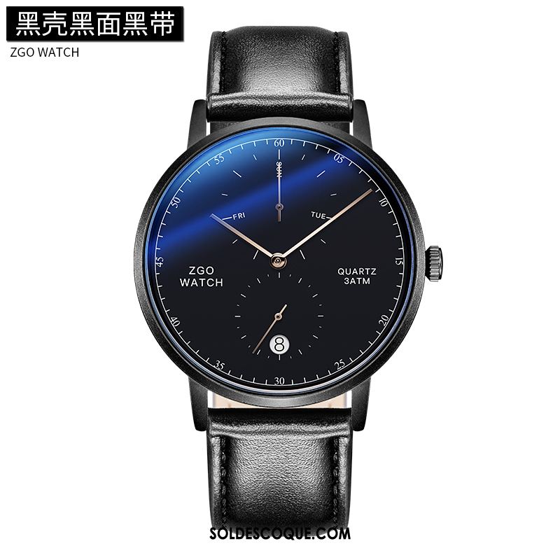 Montre Homme Loisir Mode Noir Le Nouveau Ceinture En Vente