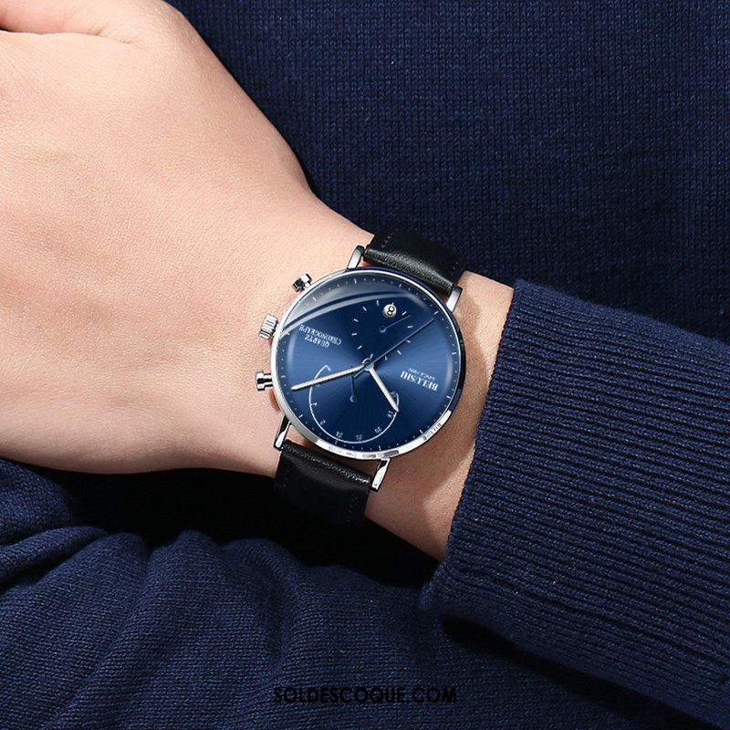 Montre Homme Mode Le Nouveau Tendance Montre À Quartz Montre À Bracelet Soldes