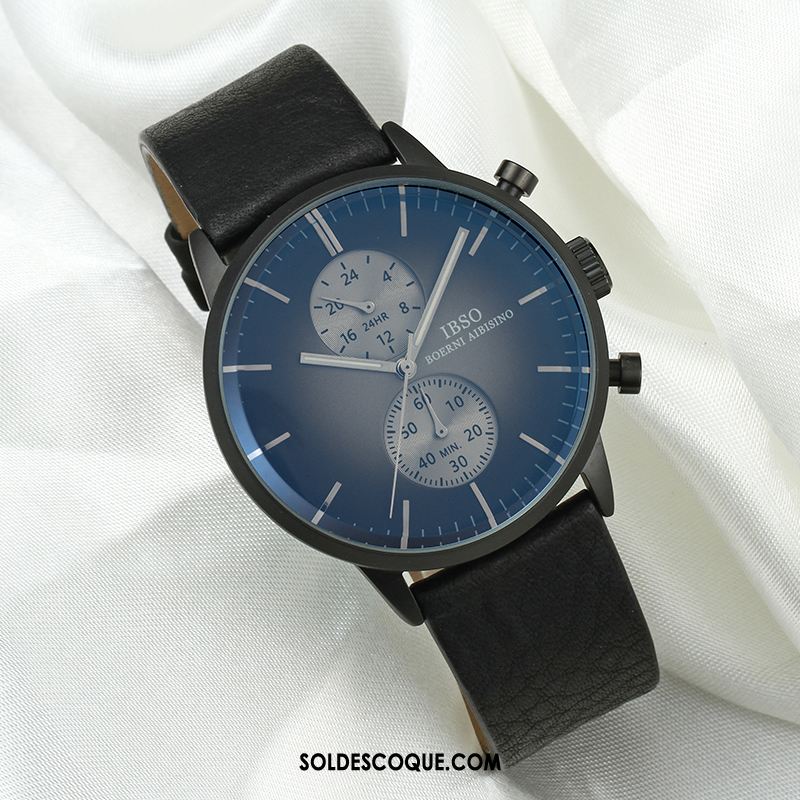 Montre Homme Mode Montre À Bracelet Étanche Gros Étudiant Pas Cher