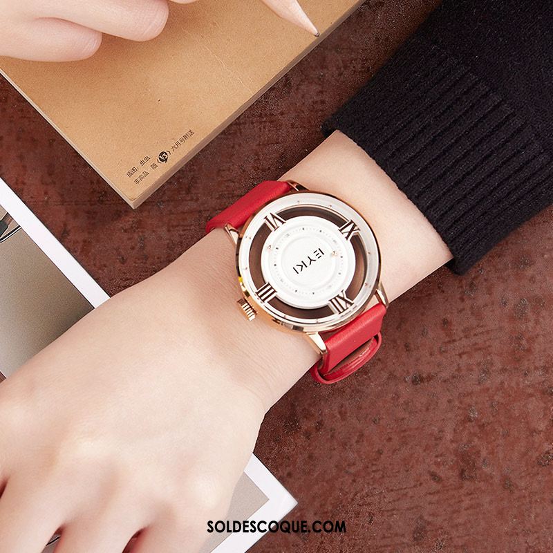 Montre Homme Montre À Bracelet Tendance Blanc Étudiant Loisir Pas Cher