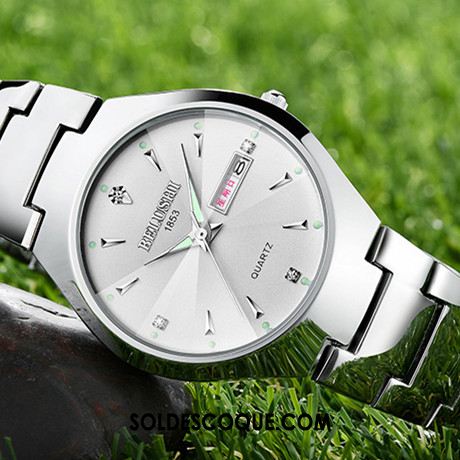 Montre Homme Montre À Bracelet Tendance Femme Le Nouveau Montre À Quartz Soldes