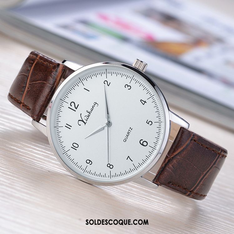 Montre Homme Montre À Bracelet Tendance Simple Le Nouveau Argenté France