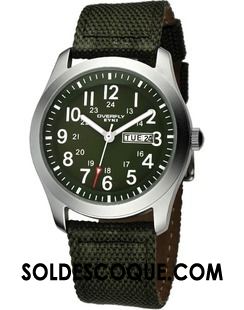 Montre Homme Montre À Quartz Montre À Bracelet Tendance Étudiant Vert En Ligne