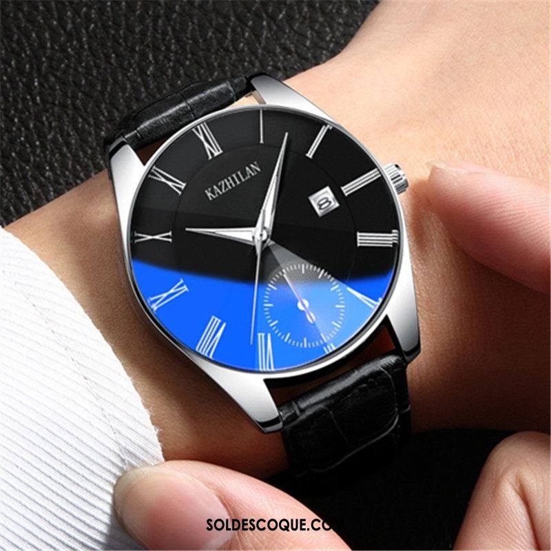 Montre Homme Montre À Quartz Étanche Blanc Amoureux Tendance En Vente