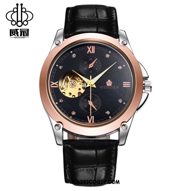 Montre Homme Noir Entreprise Bien Mode Rose En Ligne