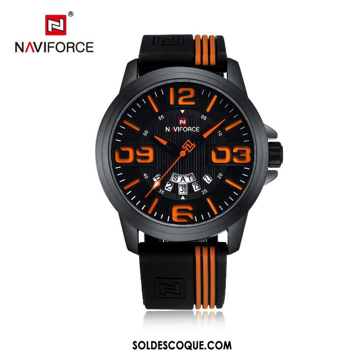 Montre Homme Noir Gros Montre À Bracelet Loisir Étanche Pas Cher