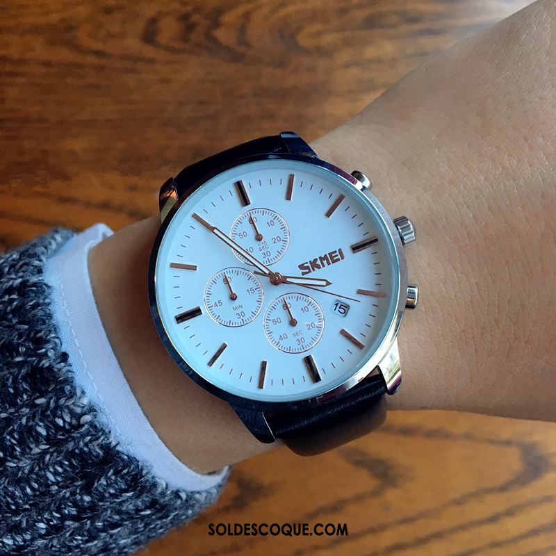 Montre Homme Tendance Loisir Gros Étanche Montre À Quartz Soldes