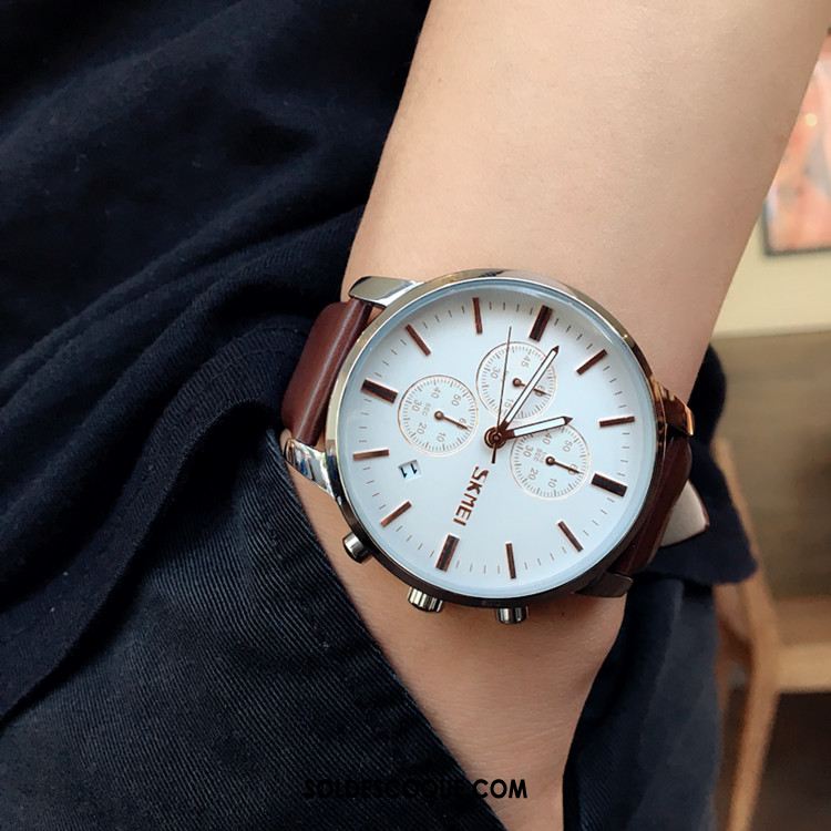 Montre Homme Tendance Loisir Gros Étanche Montre À Quartz Soldes