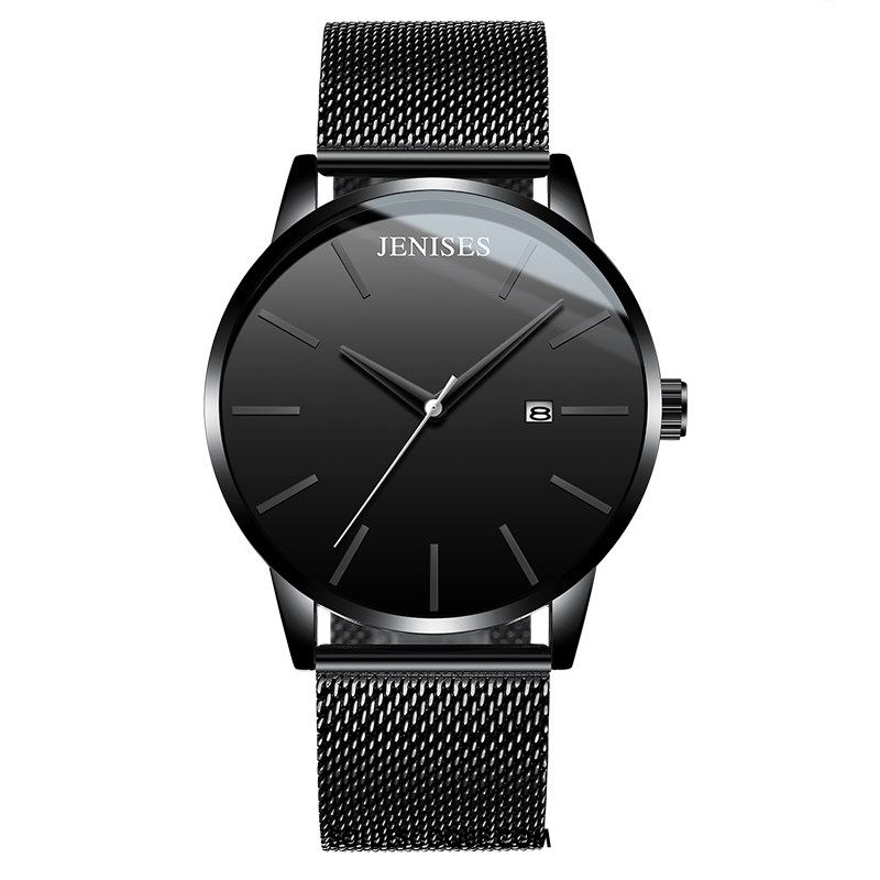 Montre Homme Tendance Montre À Bracelet Le Nouveau Étanche Noir Pas Cher