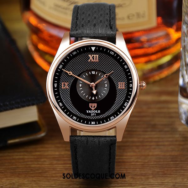 Montre Homme Étanche Lumineux Montre À Bracelet Noir Entreprise En Ligne