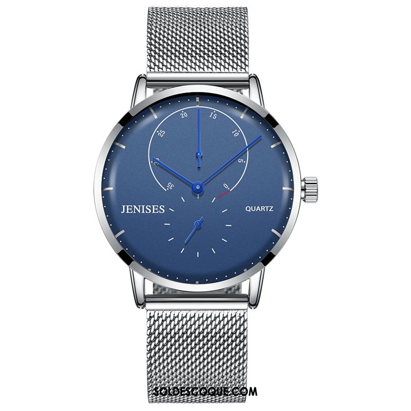 Montre Homme Étanche Montre À Bracelet Personnalité Tendance Très Mince En Ligne