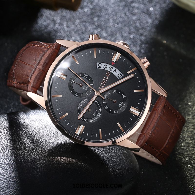 Montre Homme Étanche Tendance Entreprise Sport Blanc En Vente