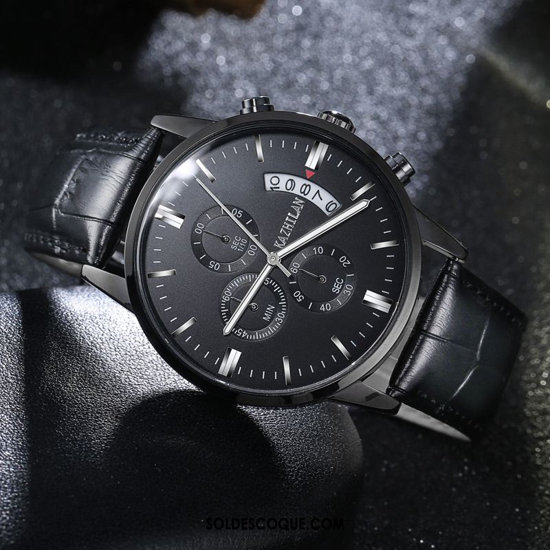 Montre Homme Étanche Tendance Entreprise Sport Blanc En Vente