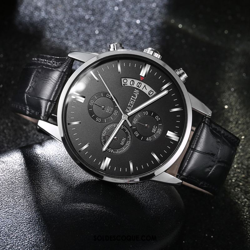 Montre Homme Étanche Tendance Entreprise Sport Blanc En Vente