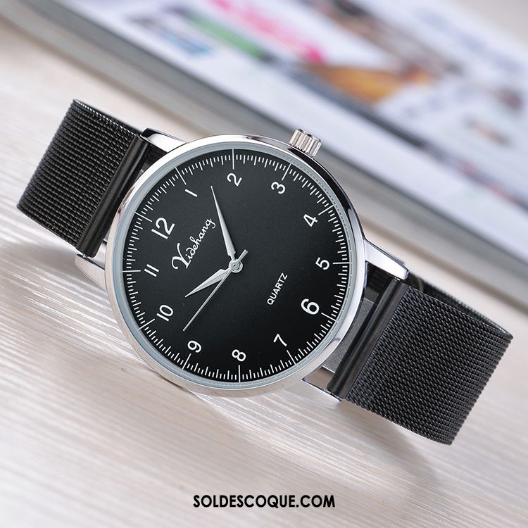 Montre Homme Étanche Étudiant Atmosphère Montre À Quartz Ceinture Pas Cher