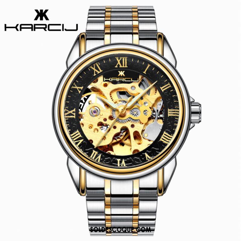 Montre Homme Étudiant Lumineux Montre À Bracelet Automatique Creux En Vente