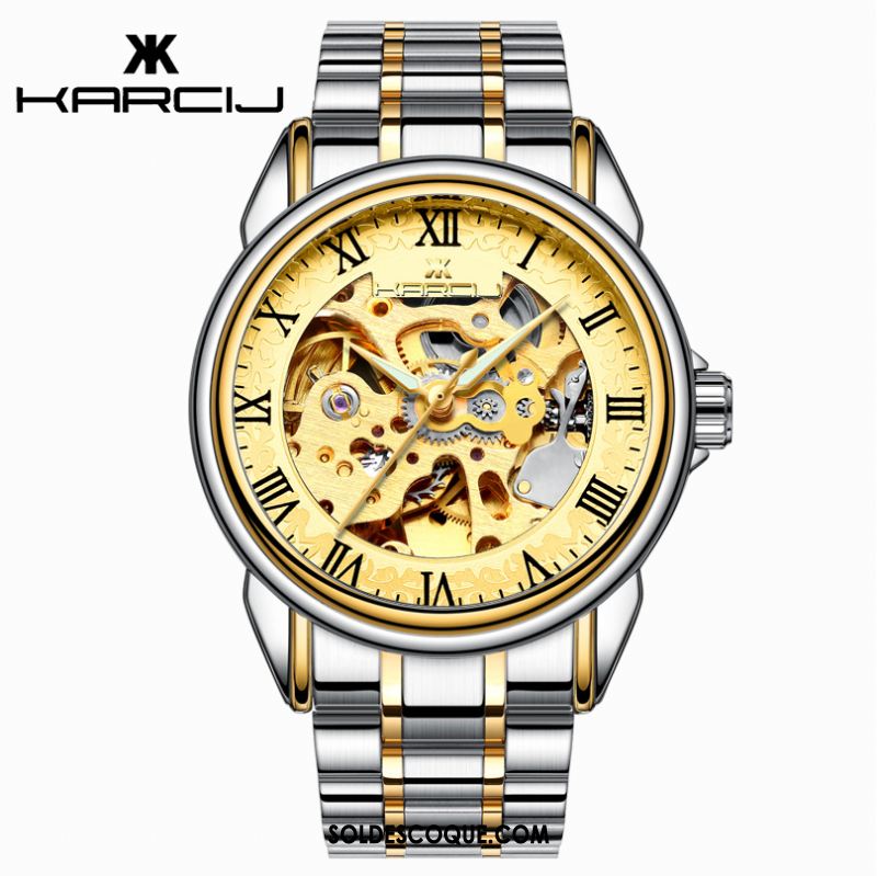 Montre Homme Étudiant Lumineux Montre À Bracelet Automatique Creux En Vente