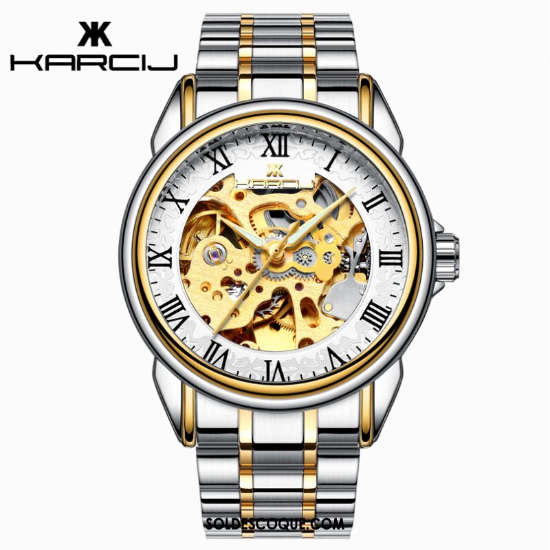 Montre Homme Étudiant Lumineux Montre À Bracelet Automatique Creux En Vente